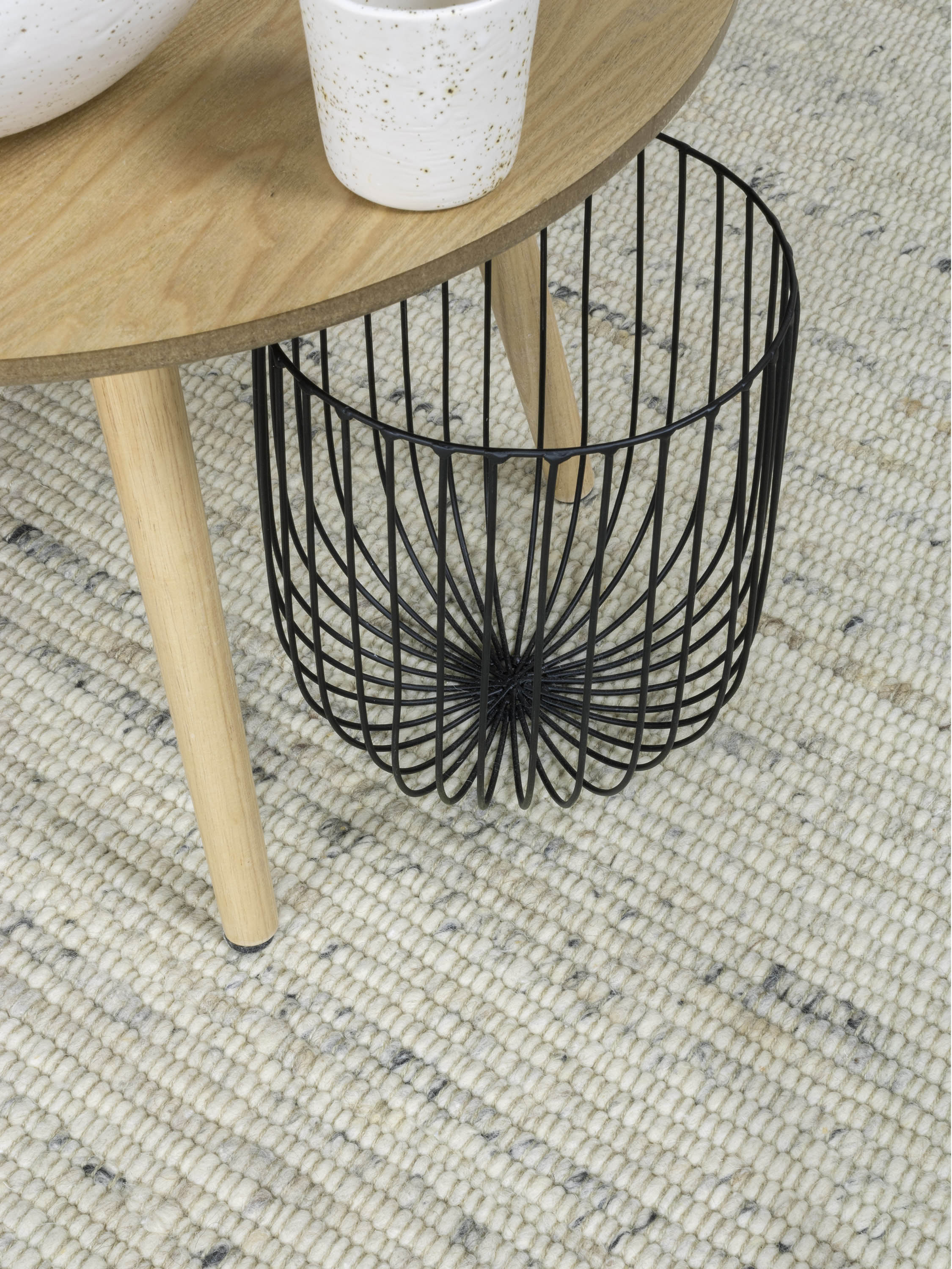 Vloerkleed MOMO Rugs Helsinki White Light Grey