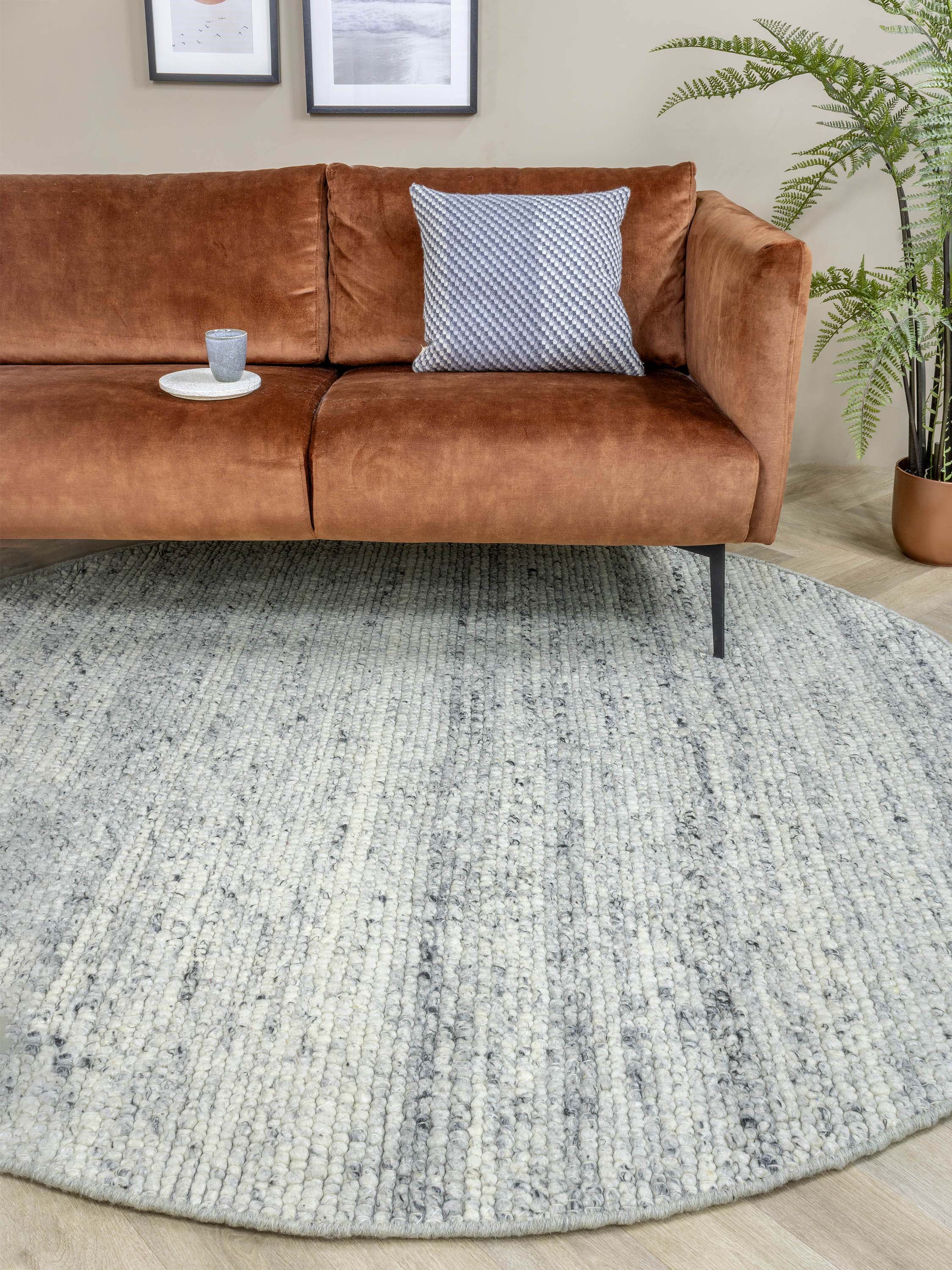 Vloerkleed MOMO Rugs Sten Grey Rond